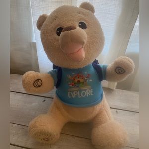 Spark Create Story Telling Plush Toy Bear. Reads Books. Gently Used.